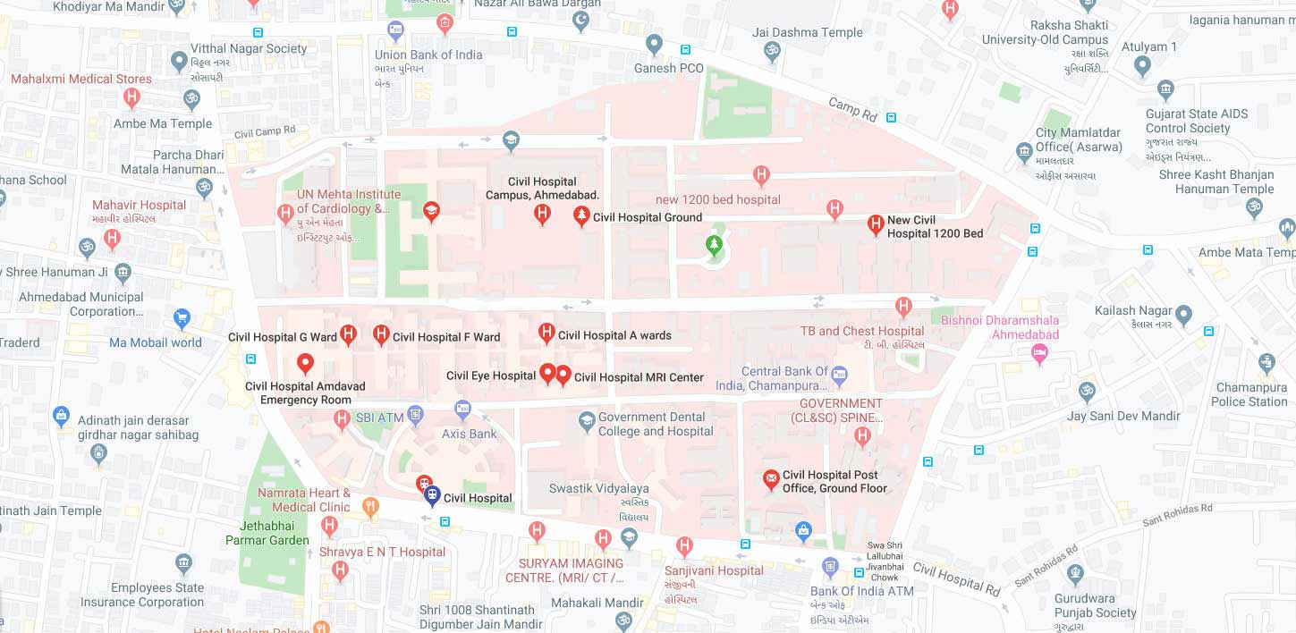 Civil Hospital Map